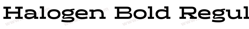 Halogen Bold Regular字体转换